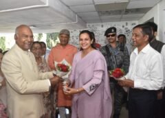 ડાંગ જિલ્લાની બે દિવસની મુલાકાતે પધારેલા ભૂતપૂર્વ રાષ્ટ્રપતિ રામનાથ કોવિંદનુ જિલ્લામા ભાવભર્યું સ્વાગત