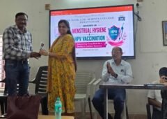 HNSB સાયન્સ કોલેજ, હિંમતનગર ખાતે “માસિક સ્વચ્છતા અને એચપીવી રસીકરણ” અંગે જાગૃતિ કાર્યક્રમ યોજાયો! 